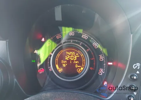 2013 Fiat 500 Abarth z USA, uszkodzony, nr VIN 3C3CFFFH7DT741013